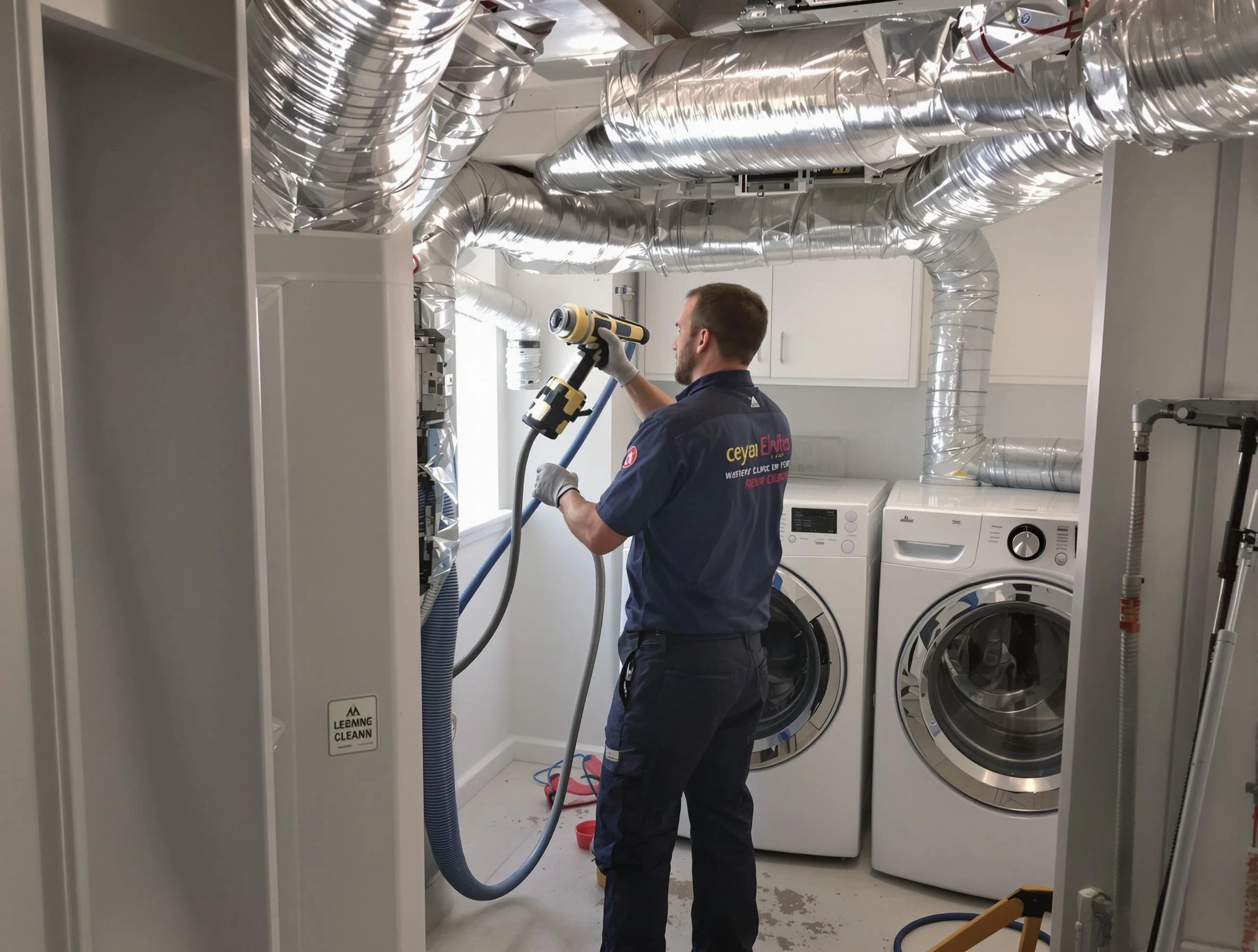 Castle Rock Dryer Vent Cleaning specialist using advanced equipment for thorough duct cleaning in Castle Rock