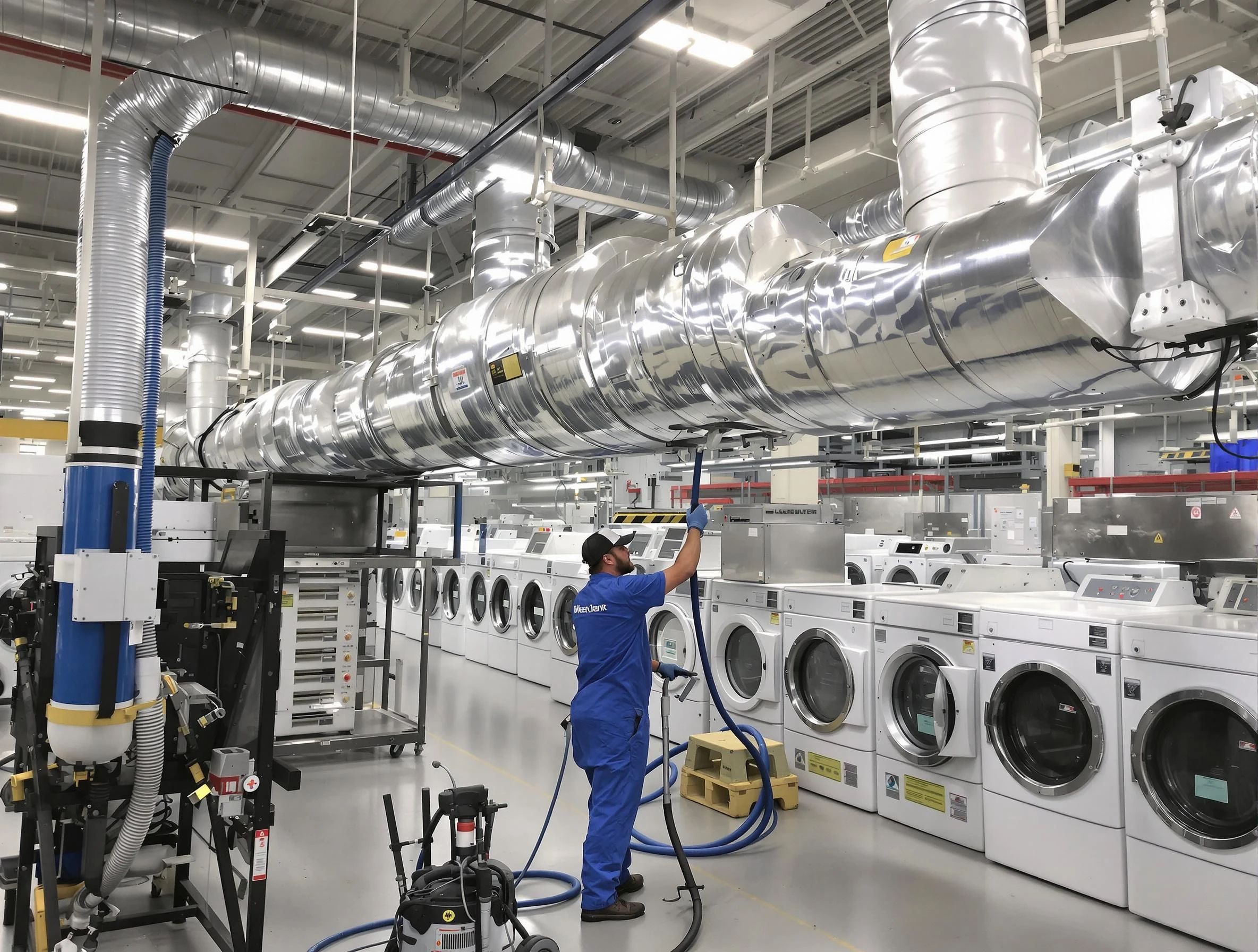 Castle Rock Dryer Vent Cleaning team performing heavy-duty industrial dryer vent cleaning in Castle Rock